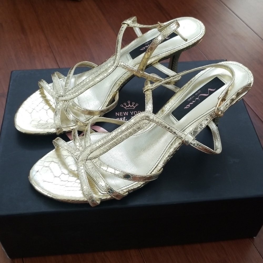 SHORT Gold Heels